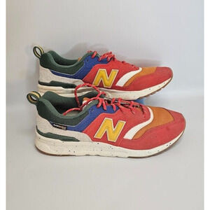 New Balance 997H, Orange Red Green Multi-Colors S8.5 Tennis Shoes